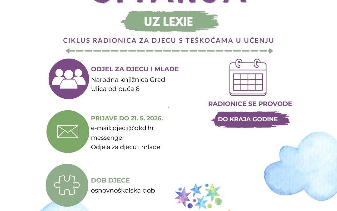 Radionica Čarolija čitanja u Dubrovačkim knjižnicama
