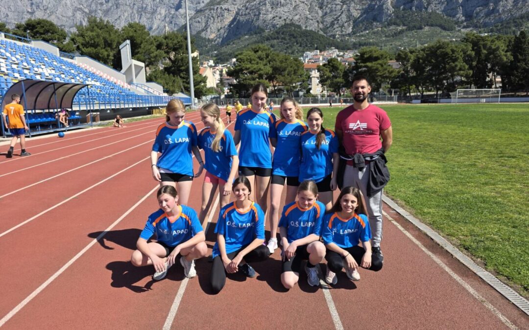 Županijsko natjecanje u atletici za djevojčice do VI.r. – 5. mjesto